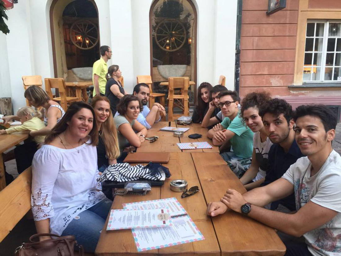 Cena pre inizio anno accademico con i nostri studenti all'Università Pavol Jozef Safarik di Kosice